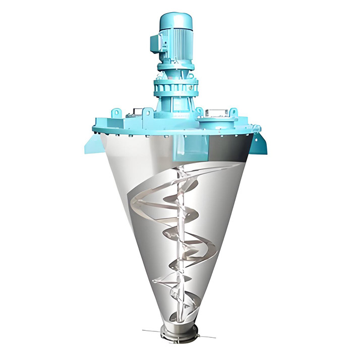 锥形螺带混合机内部结构图
